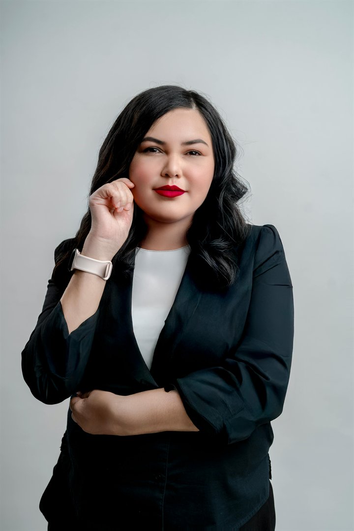 Professional woman in business attire